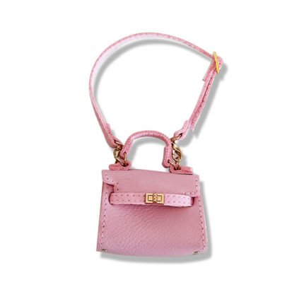 POP MART The Monsters Labubu Fashion Dress - Labubu Pink Leather Hermes Style Bag (Pre-order 1-2 weeks arrive)
