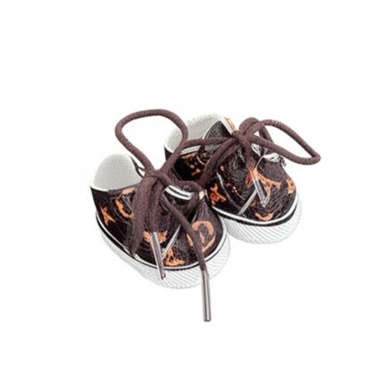 POP MART The Monsters Labubu Fashion Dress- LV style Dark Brown Colour Shoes